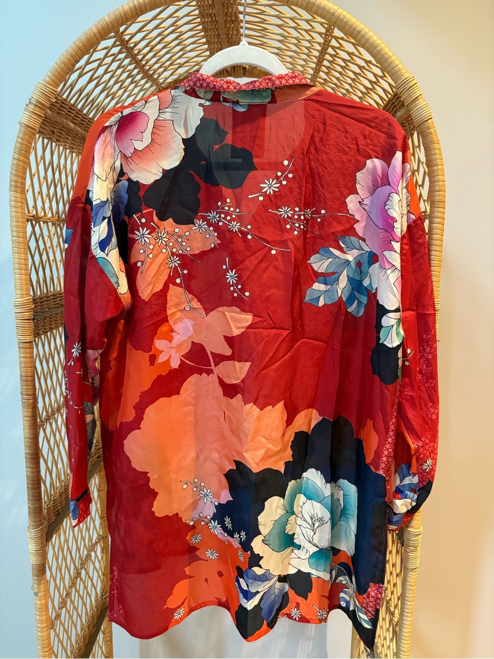 Johnny Was Tura Jarah Floral Print Button-Down Blouse View 4